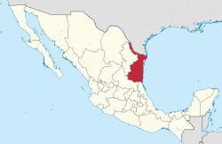 State of Tamaulipas within Mexico