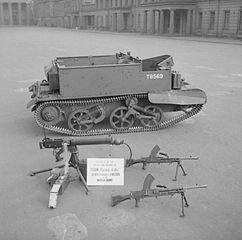 Two Brens (with Universal Carrier and Vickers machine gun) were a gift of the Ishan people in Nigeria to British Army