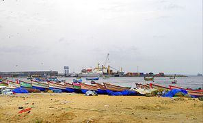 View of Kollam Port from Tangasseri harbour