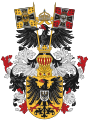 Wappen des Kaisers mit Helmkleinod