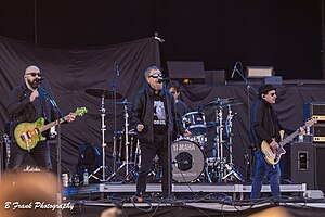 Blue Öyster Cult performing in 2023 (Roeser not pictured)