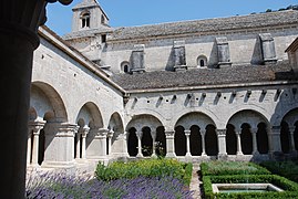 The inner cloister of the abbey.