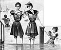 Badekleidung für Frauen um 1900