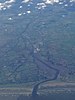 Aerial view of the River Boyne estuary and Drogheda.