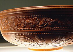 Finely decorated Gallo-Roman terra sigillata bowl
