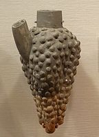 Ceramic ceremonial rhyton in the shape of a grape cluster, Alişar Hüyük, Anatolia, Middle Bronze Age, 1750–1650 BC