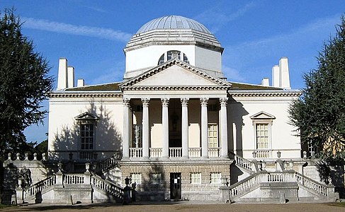 Chiswick House by Richard Boyle, 3rd Earl of Burlington and William Kent (completed 1729)