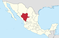State of Durango within Mexico