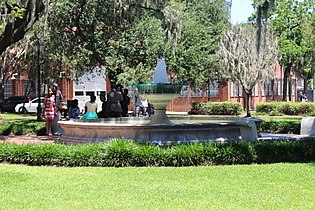 Orleans Square mit Gedenkbrunnen für die deutschen Einwanderer