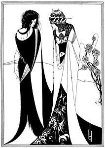 John and Salome, Illustration zu Salome, jedoch erst 1899 veröffentlicht