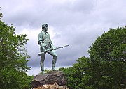 The Minuteman Statue (1899) by H. H. Kitson, a bequest of Francis Brown Hayes to the Town of Lexington
