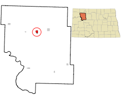 Location of Stanley, North Dakota