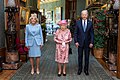 President Joe Biden and First Lady Jill Biden with Queen Elizabeth II at Windsor Castle, 2021