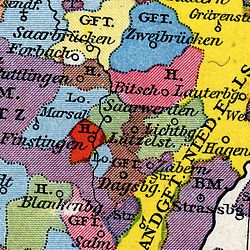County of Saarwerden in 1397 (light green)