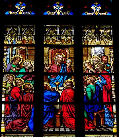 The Last Supper. Another panel of the transept window.