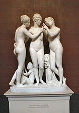 The Three Graces with Cupid