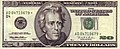 Series 1996 $20 Federal Reserve Note.