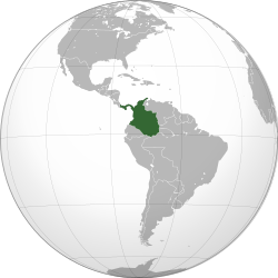 Location of Colombia