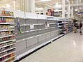 Image 5All but the most expensive bottles of water were sold out at this Publix supermarket before Hurricane Irma; in the week preceding the storm, water sold out soon after shipments arrived (from Tropical cyclone preparedness)