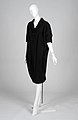 Black bouclé wool chemise or 'sack' dress (1957). Rhode Island School of Design Museum.