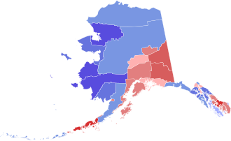 Percentages for Valdez-Cordova, Hoonah-Angoon-Skagway, and Wrangell-Petersburg calculated by adding togetherdata from modern equivalents.