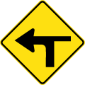 (W9-2) Modified T-junction (left)