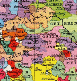 The Prince-Bishopric of Naumburg around 1250