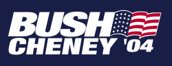Bush-Cheney campaign logo.