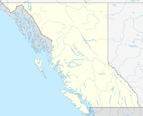 Map showing the location of Wells Gray Provincial Park