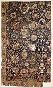 Mughal carpet with vases