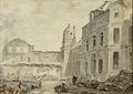 La démolition du Château-Vieux de Meudon, by Hubert Robert, 1804
