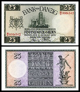 A 25 Danzig gulden note