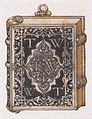 Image 2Design by Hans Holbein the Younger for a metalwork book cover (or treasure binding) (from Book design)