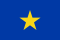Flag of Association Internationale Africaine, the Congo Free State (1877–1908), and the Belgian Congo (1908–1960)