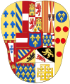 Wappen der Könige von Neapel und Titularkönige von Jerusalem aus dem Haus Bourbon