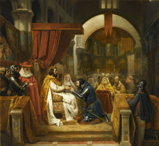 Henri de Bourgogne is invested the County of Portugal, 1094 (1841)