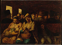 Honoré Daumier, The Third Class Carriage, 1862–1864