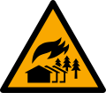 W073: Warnung vor großflächigem Brandgebiet