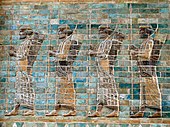 Frieze of archers; c. 510 BC; bricks; from the Palace of Darius at Susa; Louvre