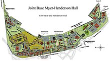 Map of Joint Base Myer-Henderson Hall.