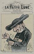 "Pâquerette." Caricature of Louis Veuillot, La Petite Lune, No. 2, 1878–1879.