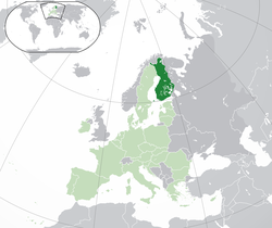 Location of Euro gold and silver commemorative coins (Finland)