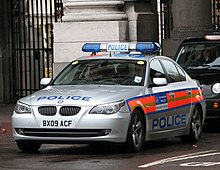 Marked BMW police car