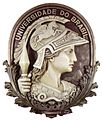 Minerva als Schutzpatronin der Universität von Rio de Janeiro
