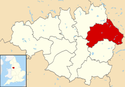 Oldham shown within Greater Manchester
