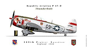 P-47D 509th Fighter squadron England 1944