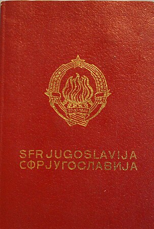 Passport of the Socialist Federal Republic of Yugoslavia