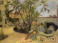 Garden in Vaugirard (Painter's Family in the Garden in Rue Carcel), 1881, Ny Carlsberg Glyptotek, Copenhagen