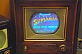 Image 15RCA CT-100 at the SPARK Museum of Electrical Invention playing Superman. The RCA CT-100 was the first mass-produced color TV set. (from Color television)