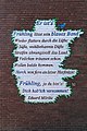 Gedicht von Eduard Mörike am Haus Mühlenstraße 15